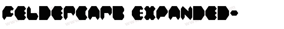 Feldercarb Expanded字体转换